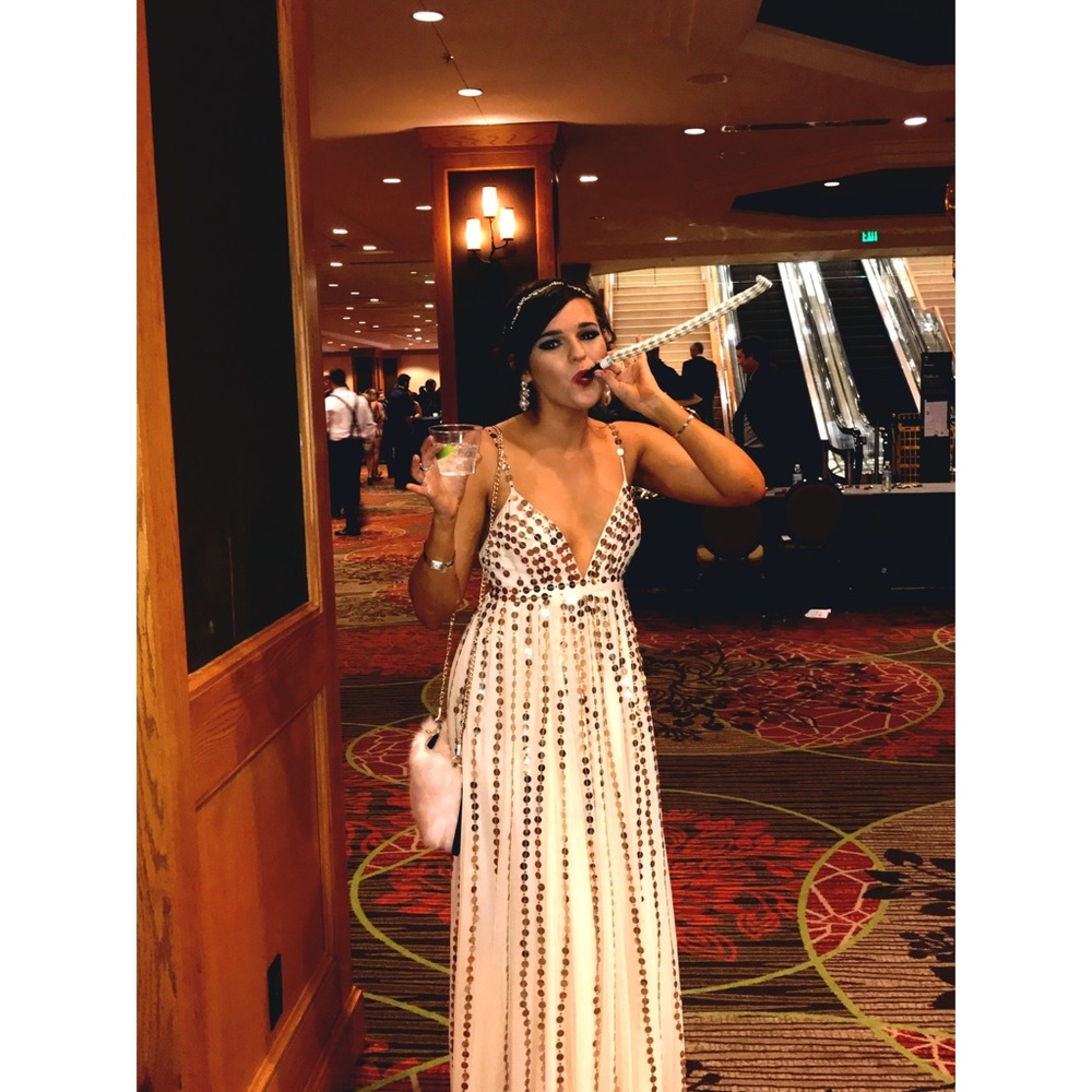 Free people size 2 sequenced ball gown